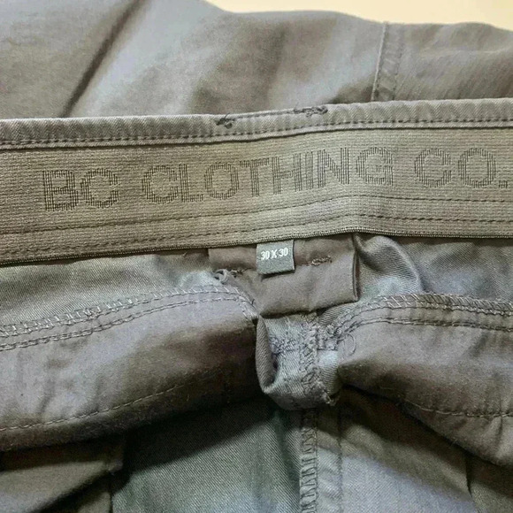 BC Clothing Co men’s hiking outdoor  pants, gray, 30 x 30 - Picture 7 of 8